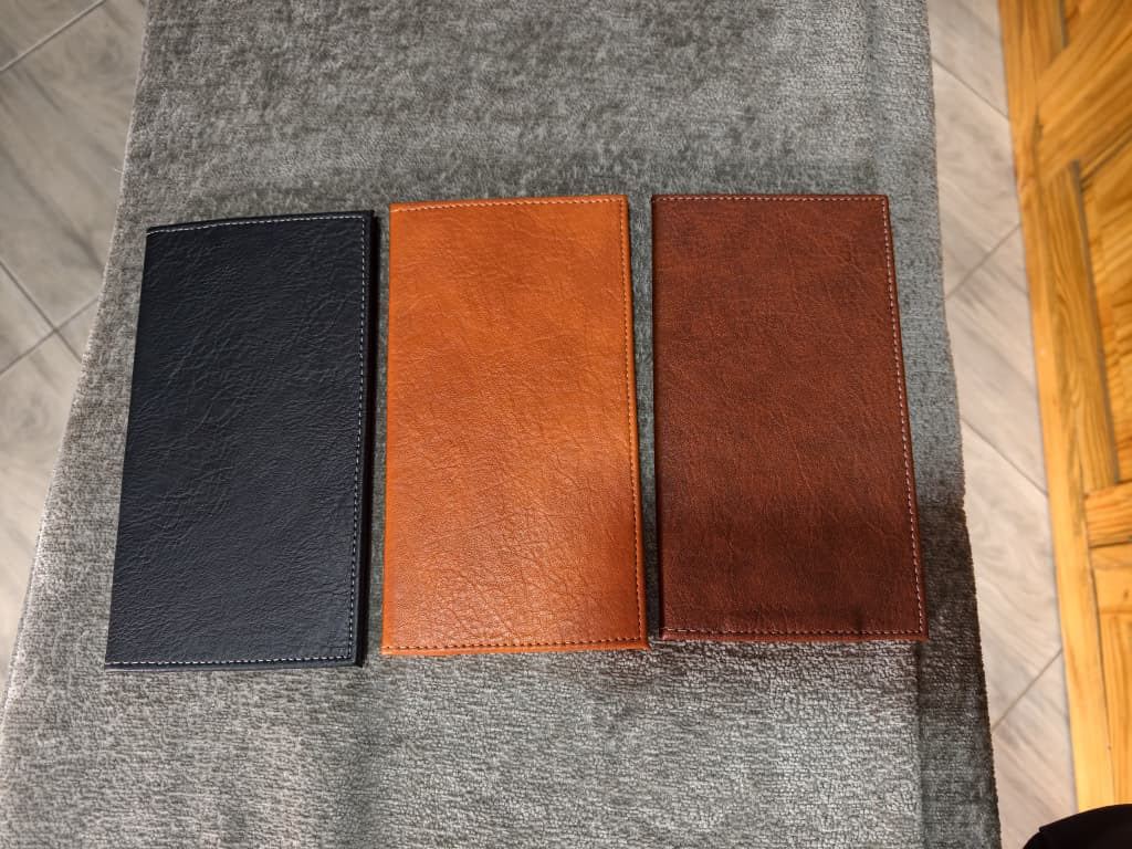Leather menu covers