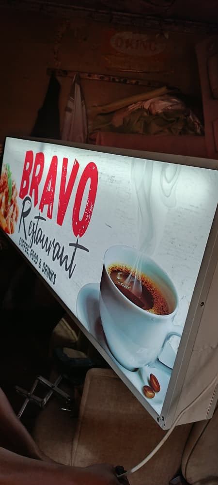 Light box close-up