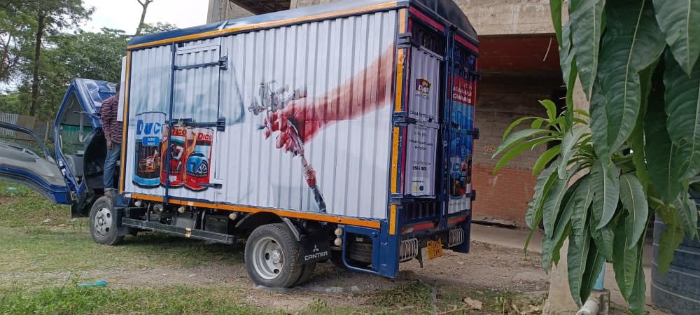Truck side branding